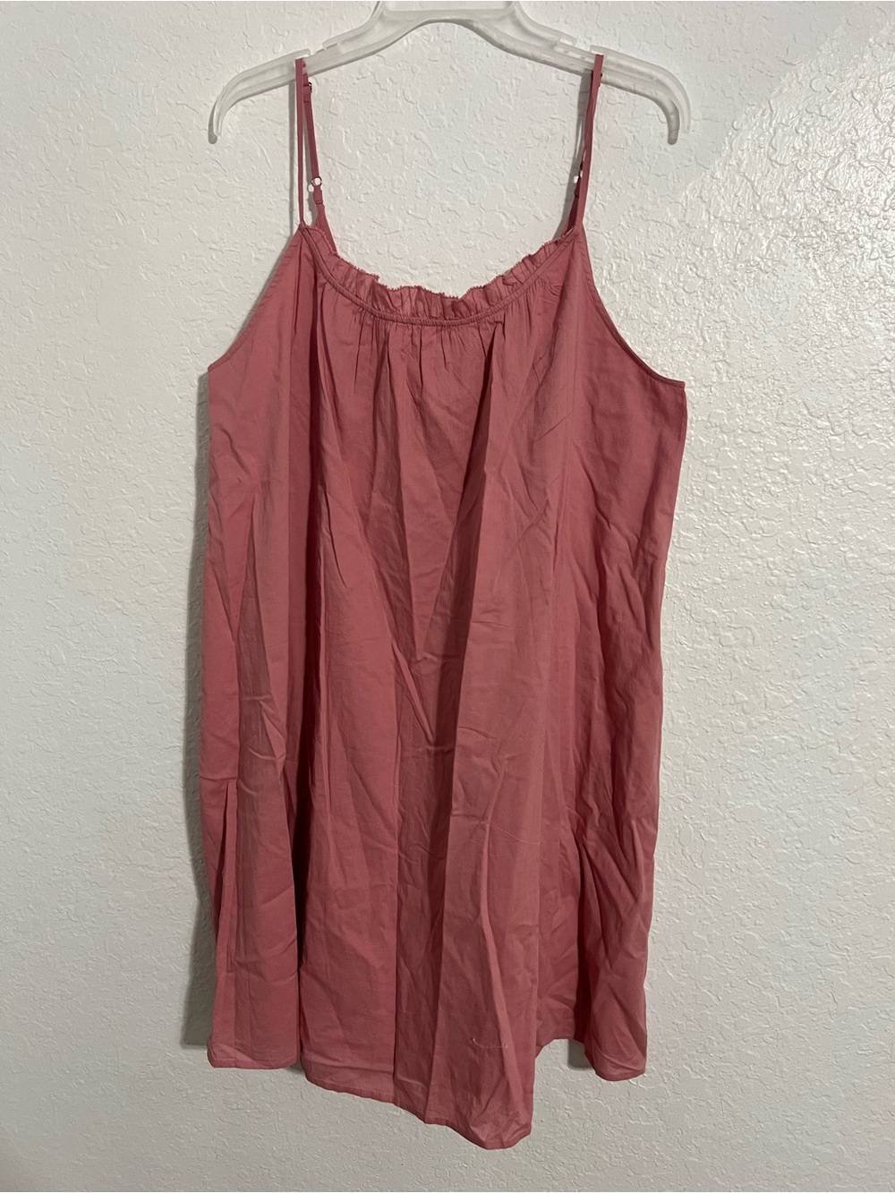 NWT Loft Women Sleeveless Pink Midi Dress Line A  Size L Ajustable Strap  #840